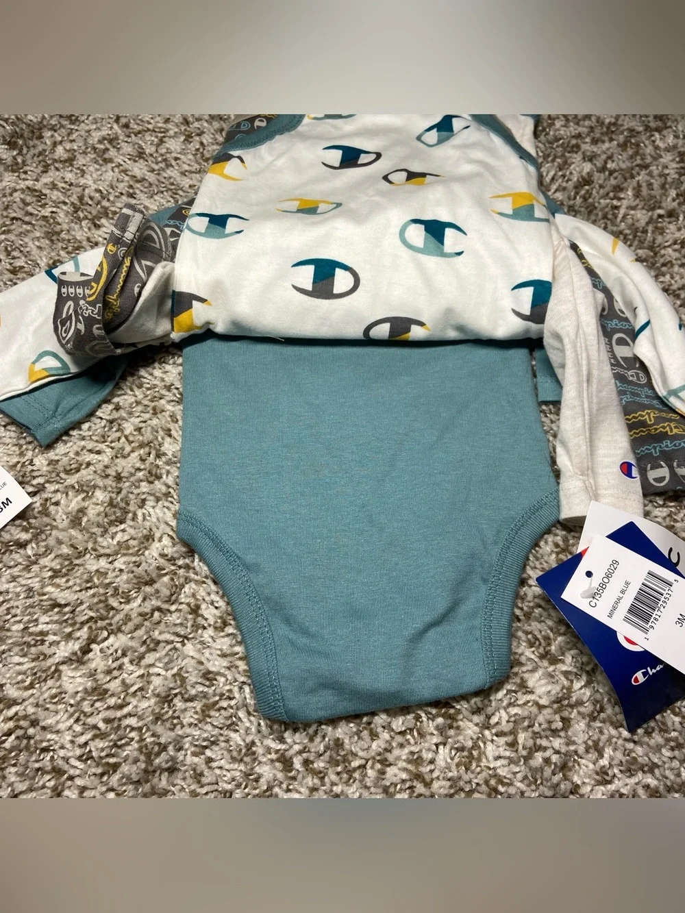 NEW CHAMPION 4pc Baby Bodysuits Size 3M
